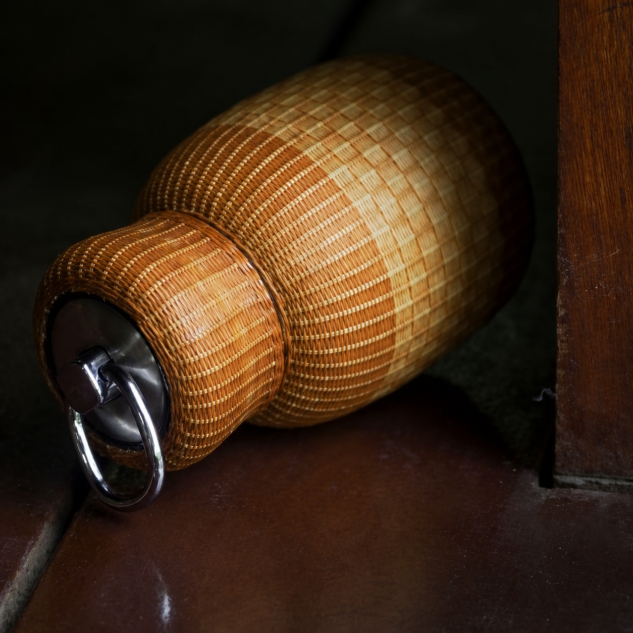 Handcrafted Bamboo-Woven Thermos
