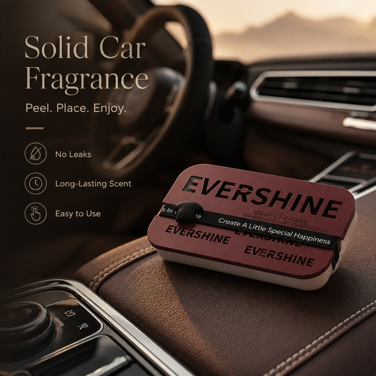 Dual-Action Car Fragrance Gel