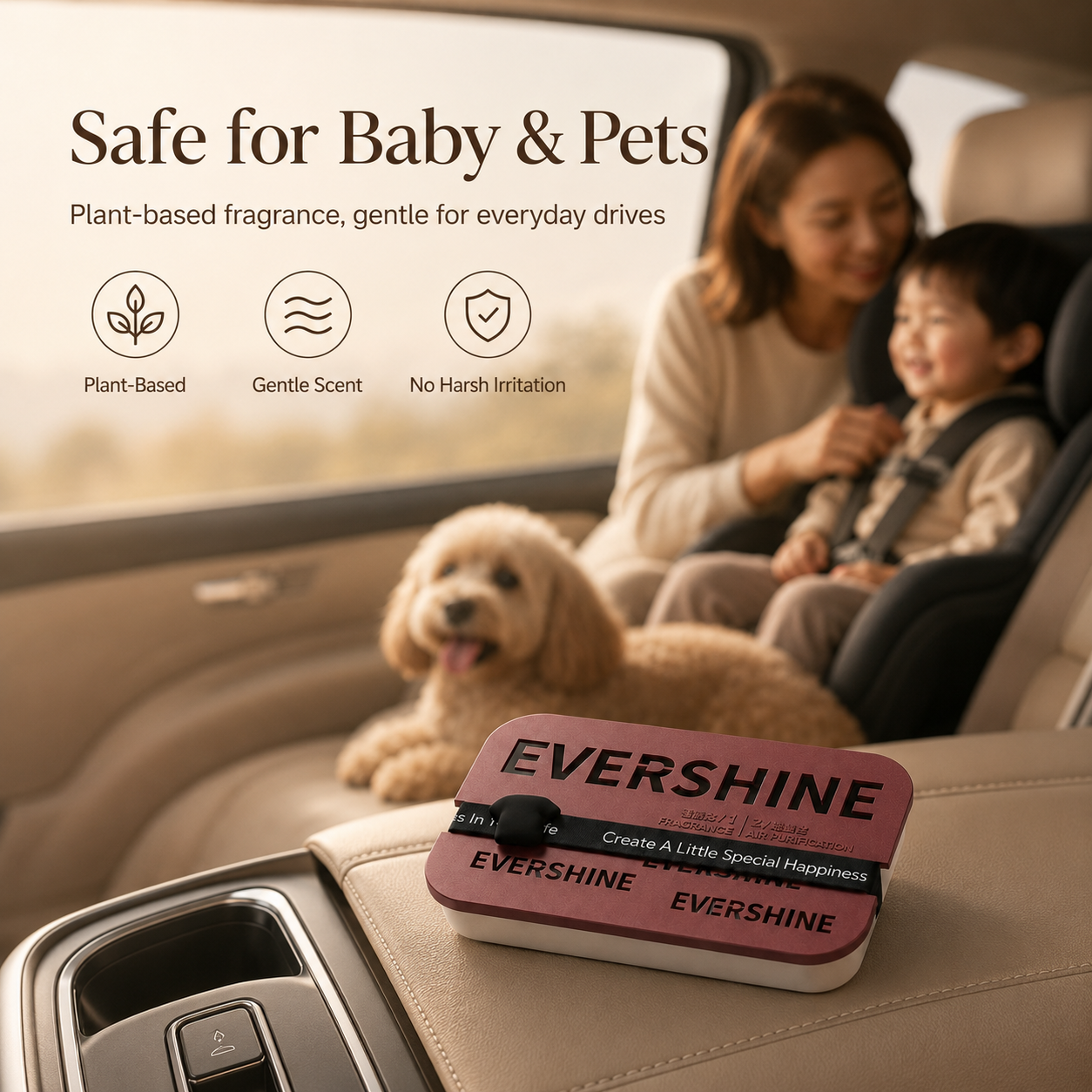 Dual-Action Car Fragrance Gel