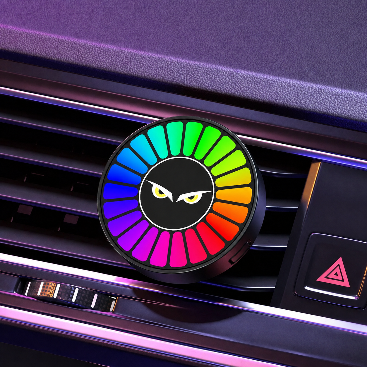 Musical rhythm LED car light with logo (with aroma diffuser)